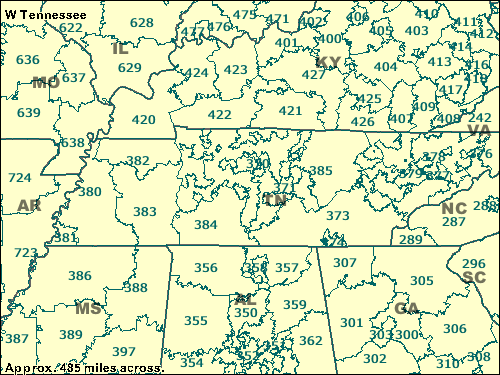 W Tennessee