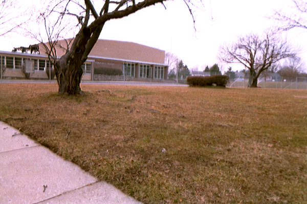 Ridley Community Center demolition - NE lawn