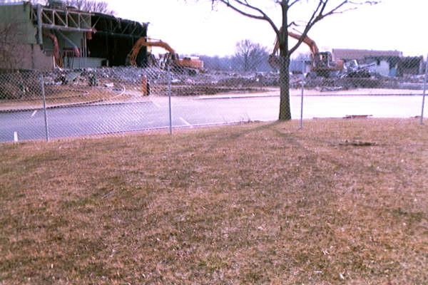 Ridley Community Center demolition - SE lawn