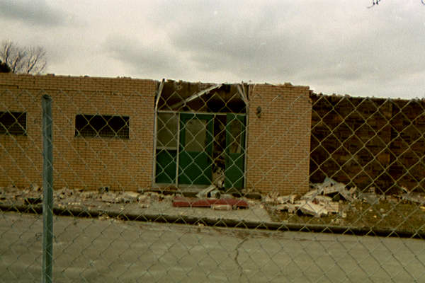 Ridley Community Center demolition - SE entry
