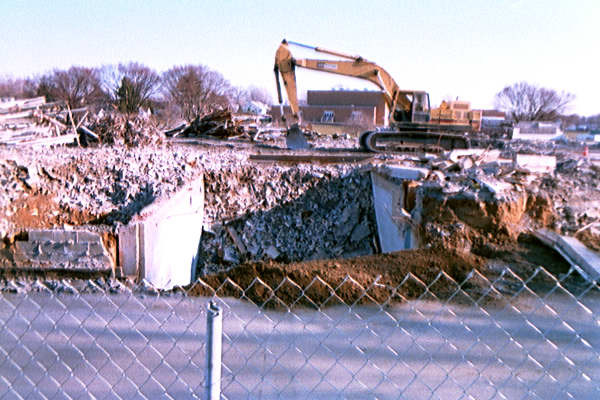 Ridley Community Center demolition - NE cellar