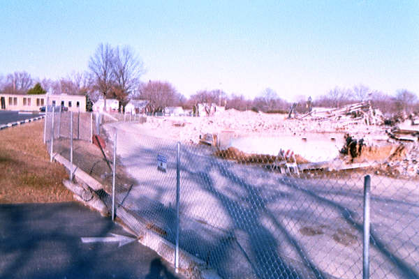 Ridley Community Center demolition - NE drive