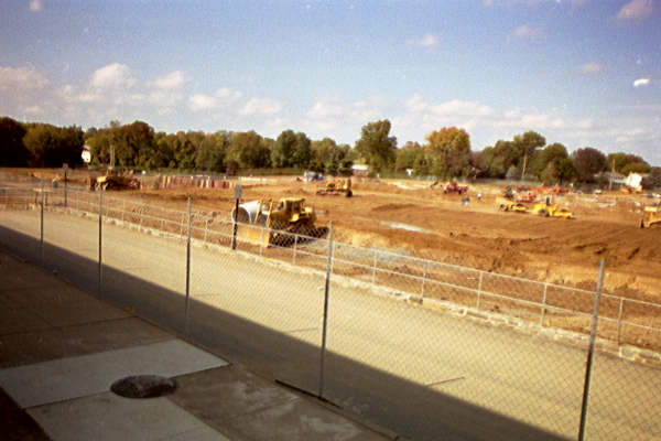 Ridley High School construction - SW drive