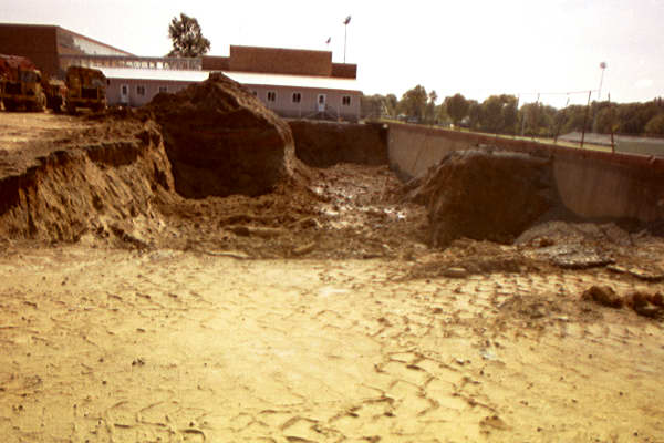 Ridley High School construction - SW parking