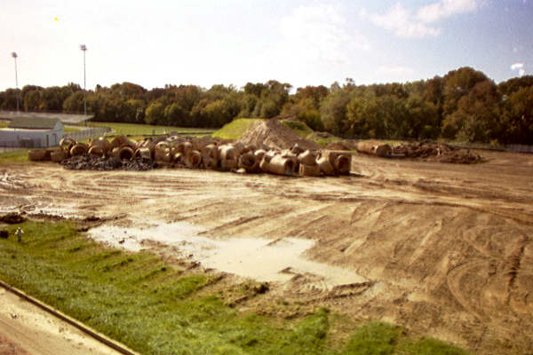 Ridley High School construction - SW pipes