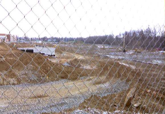 Ridley High School construction - NW drive