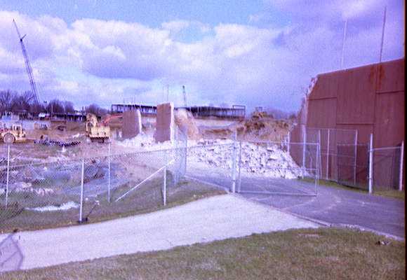 Ridley High School construction - SW rubble