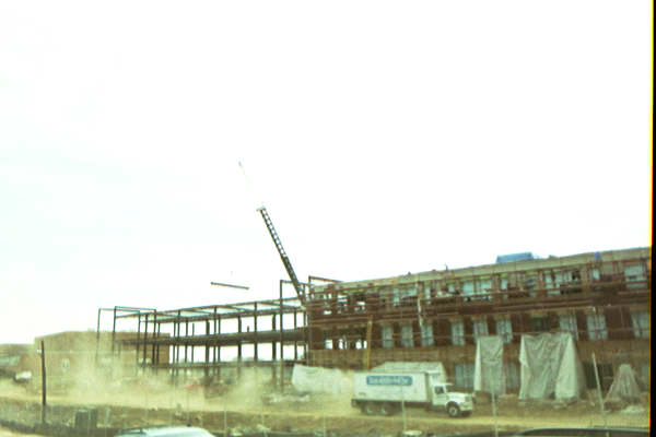 Ridley High School construction - E crane