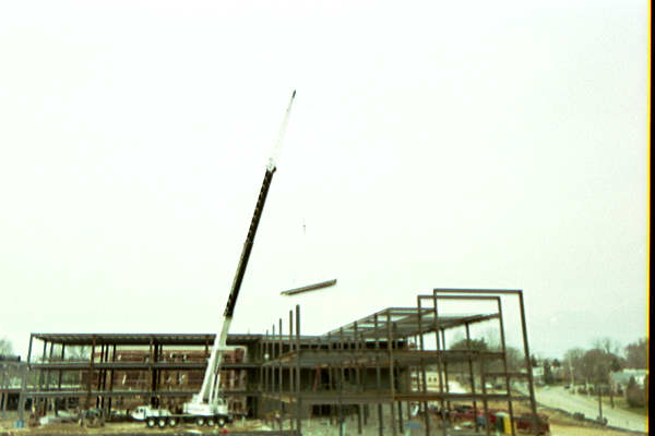 Ridley High School construction - SE crane