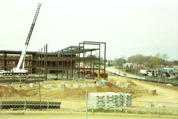 Ridley High School construction - SE drive
