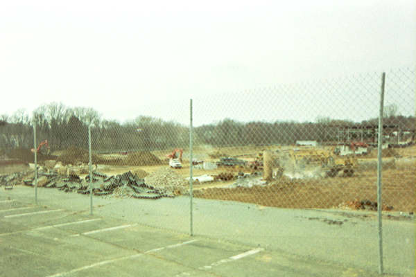 Ridley High School construction - SW brink