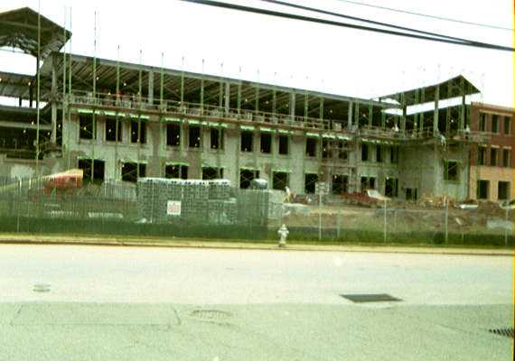 Ridley High School construction - SE wall