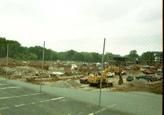 Ridley High School construction - SW brink