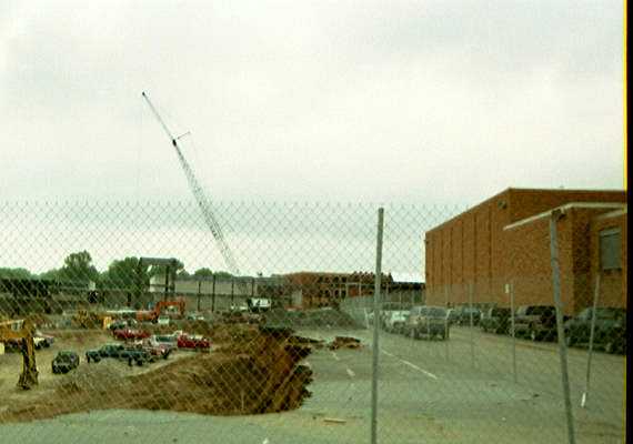 Ridley High School construction - SW cliff