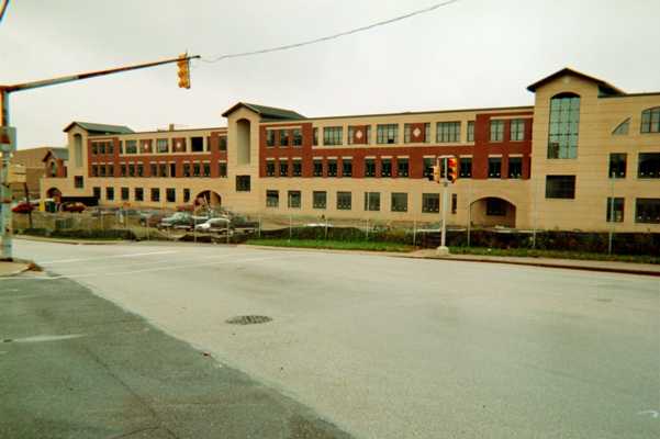 Ridley High School construction - E brickwork