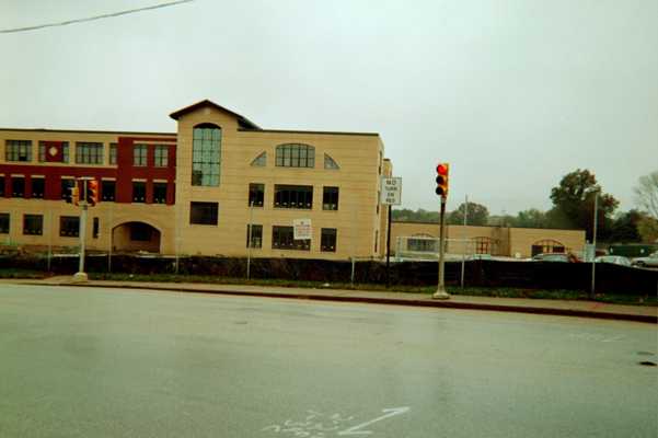 Ridley High School construction - NE traffic light