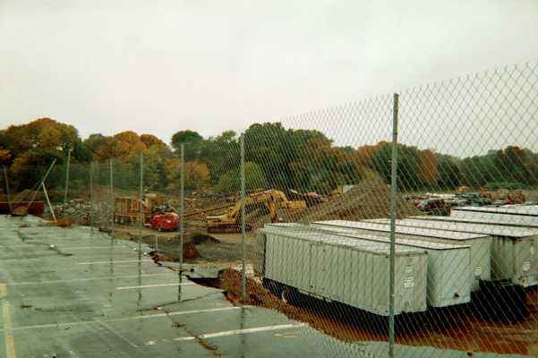 Ridley High School construction - SW brink