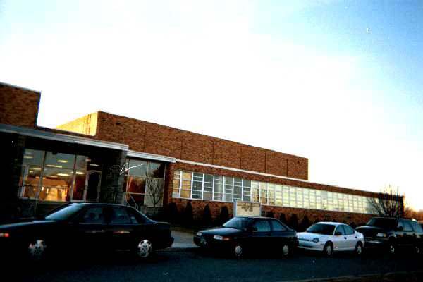 Ridley High School exterior - NE entry gym